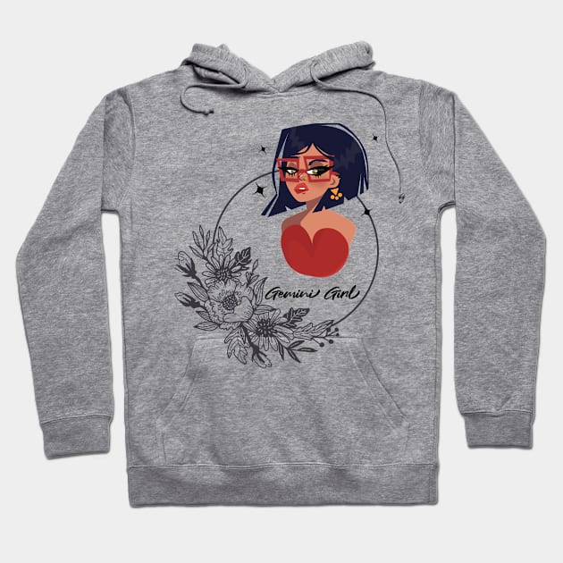 Gemini Girl Hoodie by AirshipRebekah